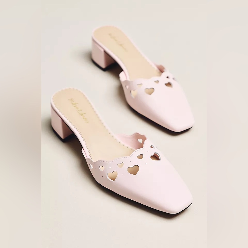 For Love And Lemons Juliette Ballet Mule Size 40 US 9 Pink- SMALL FLAW